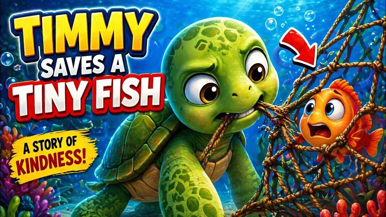 Timmy Saves a Tiny Fish | English Kids Story | Helping Others Moral ...