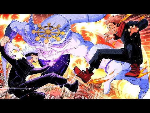 The New Mahoraga Vs Gojo And Sukuna Jujutsu Kaisen Cursed Clash