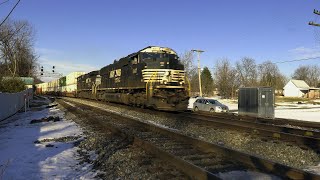 [4K] 1/18 NS southbound 27A a doublestack container train at Shen JCT WV #shortvideo #shorts #short