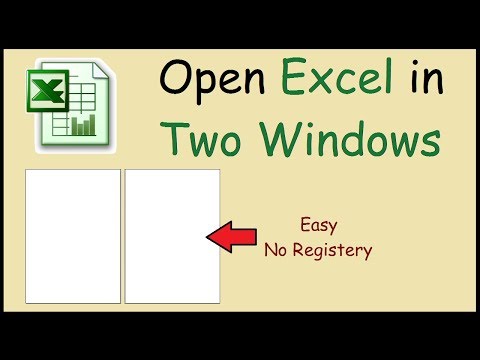 How to open Excel files in two separate windows 2010
