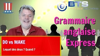 DO vs MAKE Grammaire anglaise Express A2