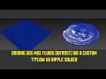Driving 3ds Max Fluids (Bifrost) via a custom tyflow UV ripple solver