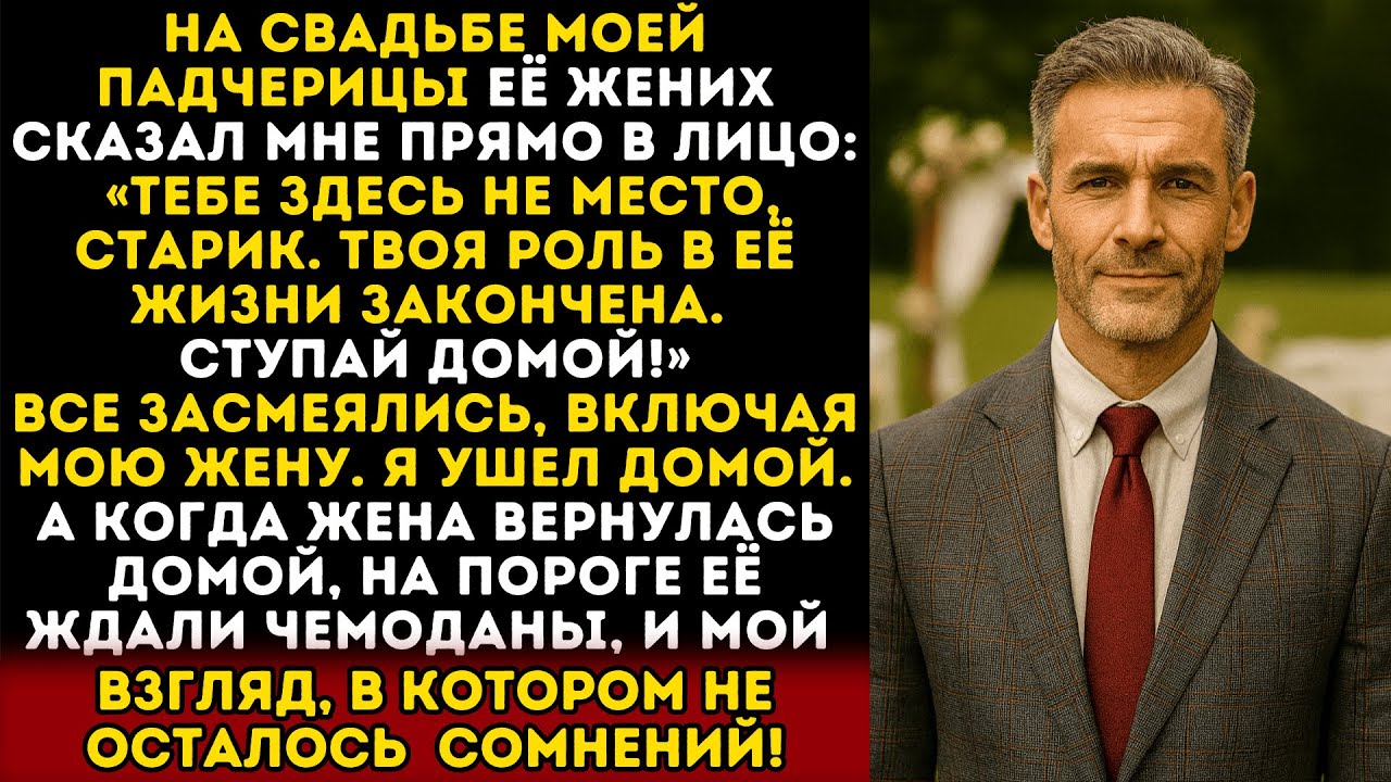 Моя падчерица и её жених унизили меня на своей свадьбе. И тогда я…