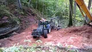VALTRA T191H + PALMS forest trailer