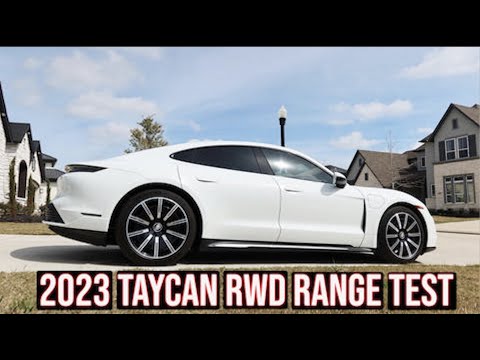 Видео: PORSCHE TAYCAN RWD RANGE TEST | 2023 MODEL WITH PERFORMANCE BATTERY