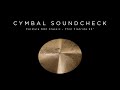 PAISTE CYMBAL SOUNDCHECK - Formula 602 Thin Flatride 22"