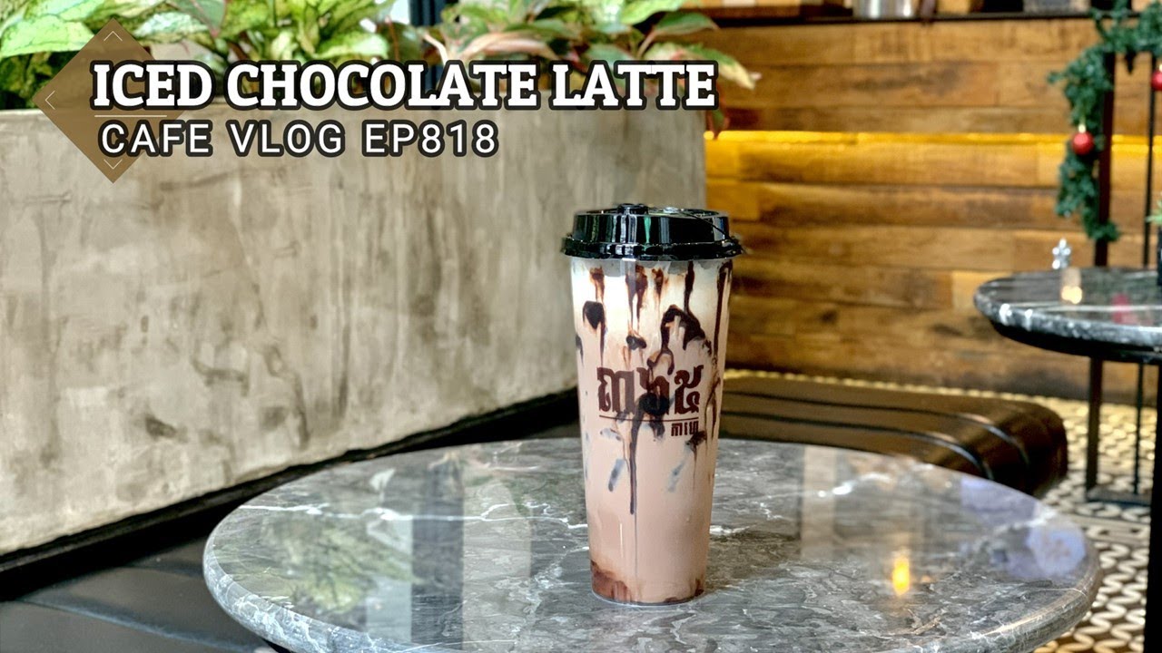 Cafe Vlog EP.818 Iced Chocolate Latte Chocolate drinks How to make drinks YouTube