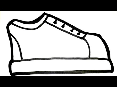Çok Kolay Ayakkabı Çizimi!!! Ayakkabı Nasıl Çizilir!!! How to Draw a Shoes!!!