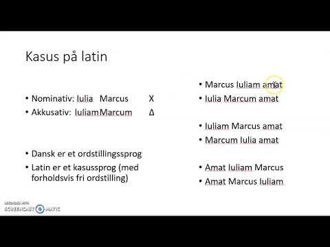 Video: Hvad bruges de latinske kasus til?