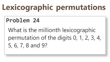 Project Euler: Problem 24 (C/C++)