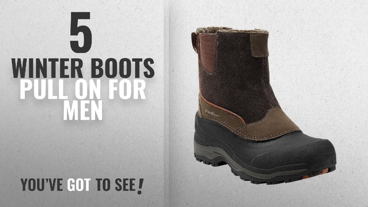 men's pull on winter boots