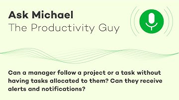 How a manager can follow a project or a task? - Ask Michael S02E08