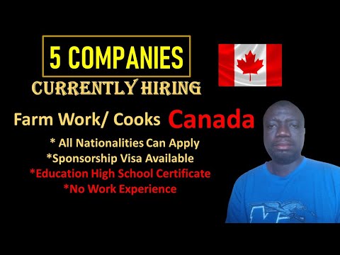 FARMS & COOK JOBS IN CANADA IN NEED OF FOREIGN WORKERS | You must be ready to relocate | Apply Now!