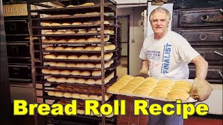 Bakery Bread Roll Making | How to make Bread Rolls | English Traditional Bakery