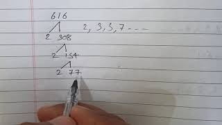 factor tree of 616 | prime factor tree |