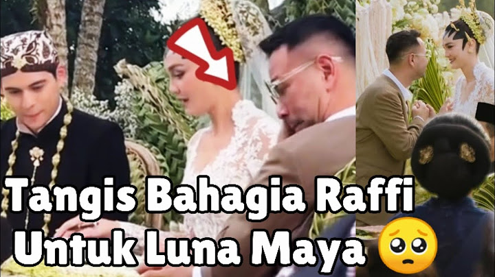Tangis Raffi Ahmad pecah menyaksikan akad nikah Luna Maya 🥺