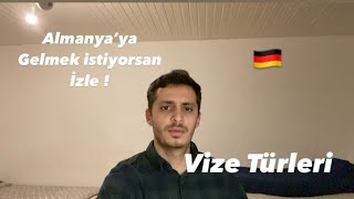 Almanya’ya gelmek istiyorsan bu Videoyu İzle ! | Vize Türleri |