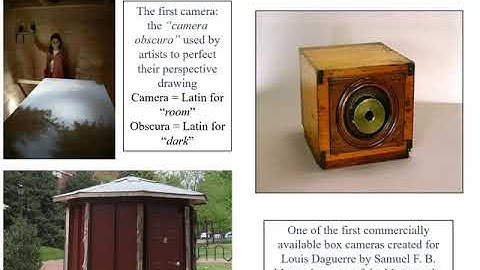 Lecture Online 4 1 History of frame cameras audio