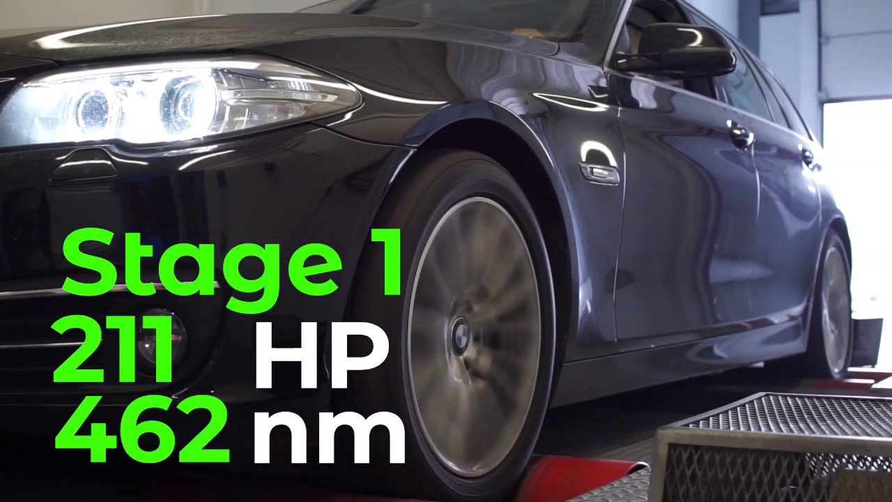 BMW F11 520d 190cp @ 223cp stage1 TCMtuning