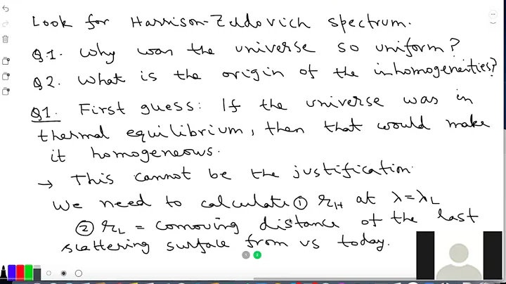 Cosmology: Lecture 6