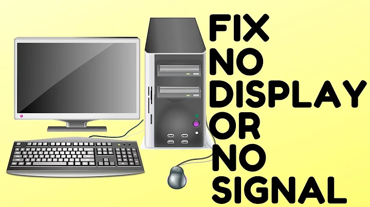 How to FIX Computer No Display OR No Signal on Monitor
