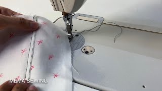 الخياطة الإنجليزية Flat felt seam (٥) سلسلة الخياطات الأساسية ‏ | MEMA SEWING ♡