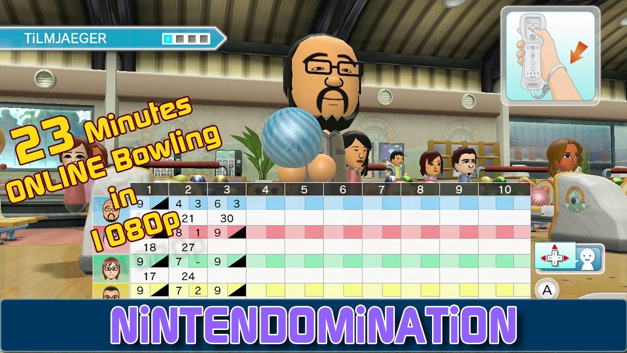 WiiU - Wii Sports Club - 23 Minutes Online Bowling Gameplay
