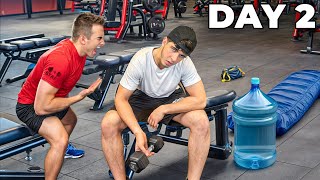 I Slept Overnight in a Gym