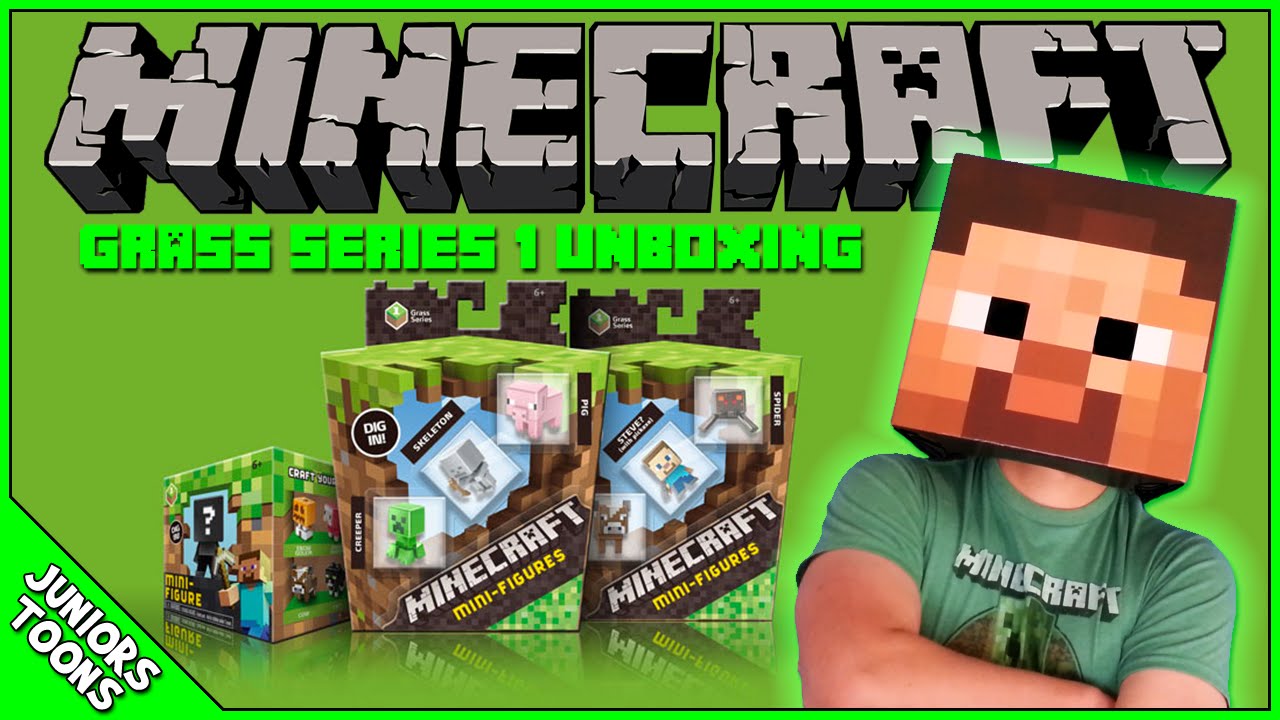 Minecraft Grass Series 1 Blind Box Mini Figures Unboxing Toy 