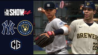 MLB The Show 24 New York Yankees - Milwaukee Brewers - Game 29
