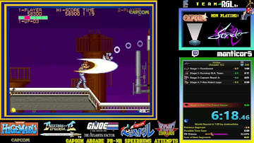 Strider, Capcom Arcade-1989. 1 CC Deathless Arcade 1 Player: 8:27