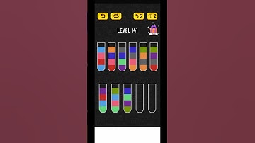 Water Sort Puzzle Level 141 Walkthrough #shorts #watersortpuzzle