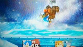 Sonic (me) vs Donkey Kong (Lv.9 CPU)