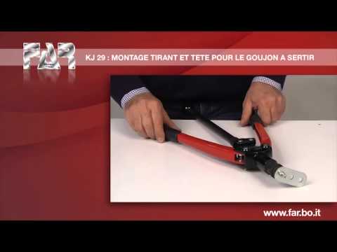 Montage Des Tirants Et Tetes Pour La Pose De Goujons A Sertir Avec L Outil Kj29 Youtube