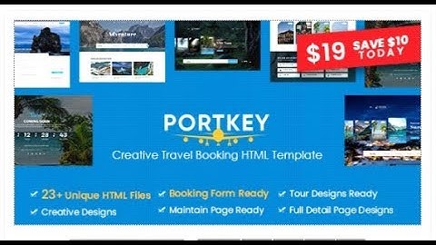 PortKey - Creative Tour Travel Booking HTML5 Template | Themeforest Templates