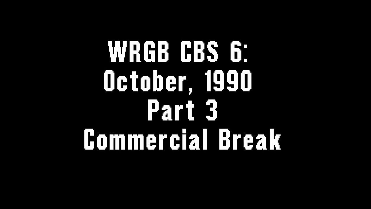 WRGB CBS 6: October, 1990 Part 3 Commercial Break