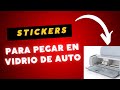 PASO A PASO PARA HACER STICKERS DE LOGOS PARA AUTOS | STICKER PERMANENTE PARA AUTO | Logo para carro