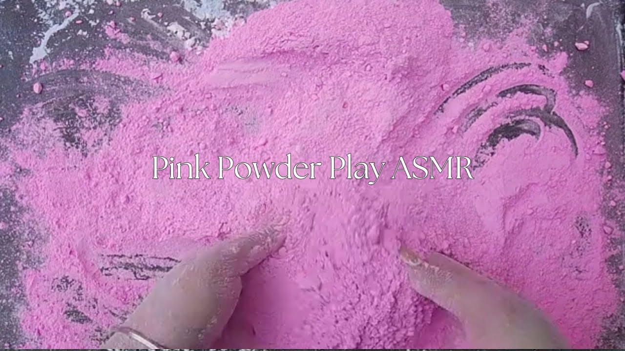 Pink Powder Play | Gym Chalk Crushing | Satisfying Sounds | Oddly Satisfying