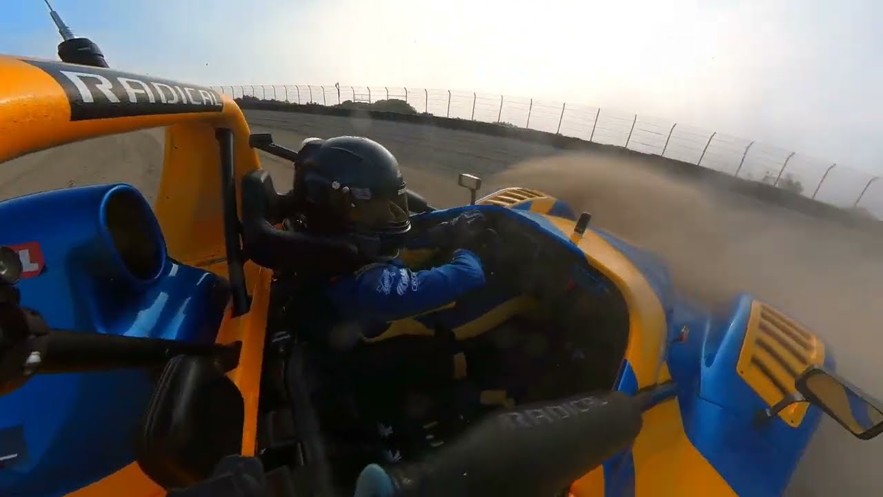 Spinning in 6 at Laguna Seca, Radical SR3 1340