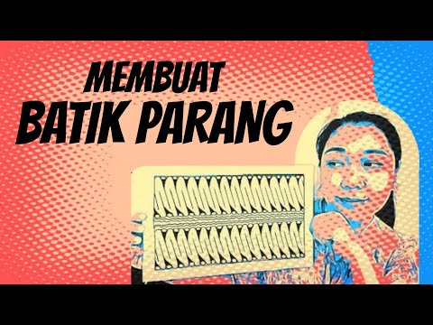 Membuat motif Batik secara sederhana - Batik Parang - YouTube