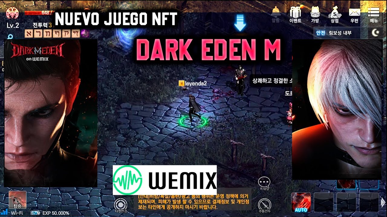 dark eden  Update 2022  DARK EDEN - Nuevo Juego NFT estilo DIABLO en WEMIX / Evento AIRDROP /Play To Earn