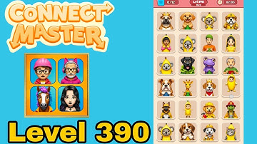 Connect master match puzzle level 390 solution walkthrough 