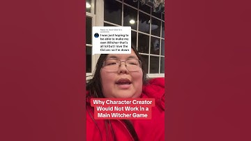 Character Creation Would Not Work for the Main Witcher Series, Here’s Why #thewitcher4 #gaming