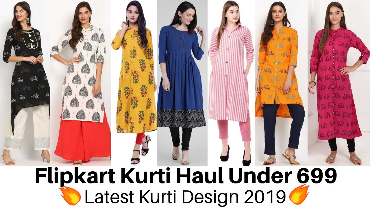 Kurti neck design latest Flipkart kurti haul office wear kurti online  shopping lowest price - YouTube