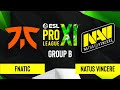 CS:GO - Natus Vincere vs. Fnatic [Dust2] Map 2 - ESL Pro League Season 11 - Group B