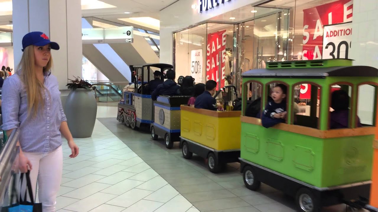 Train in Metrotown Mall YouTube