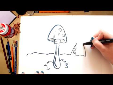 COMO DESENHAR UM COGUMELO - DESENHOS PARA CRIANÇAS