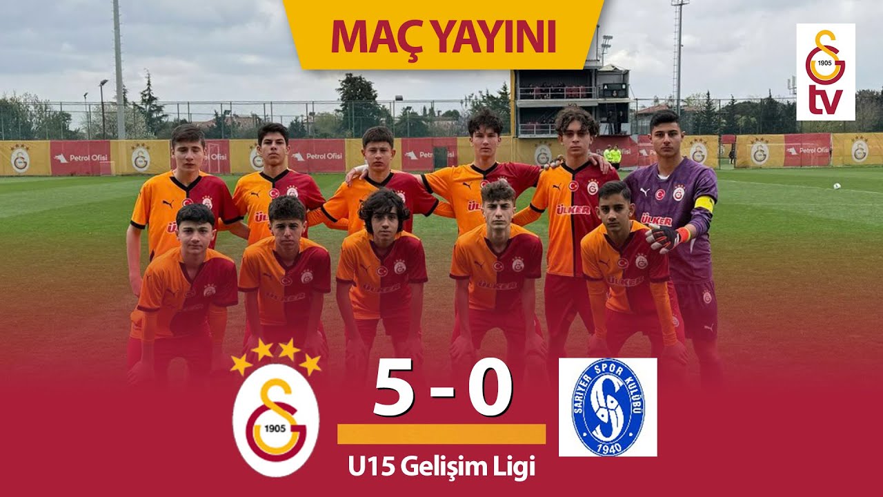🔴Galatasaray U15 - Sarıyer U15 (Gelişim Ligi 1.Grup 22.Hafta)  (9 Nisan 2025)