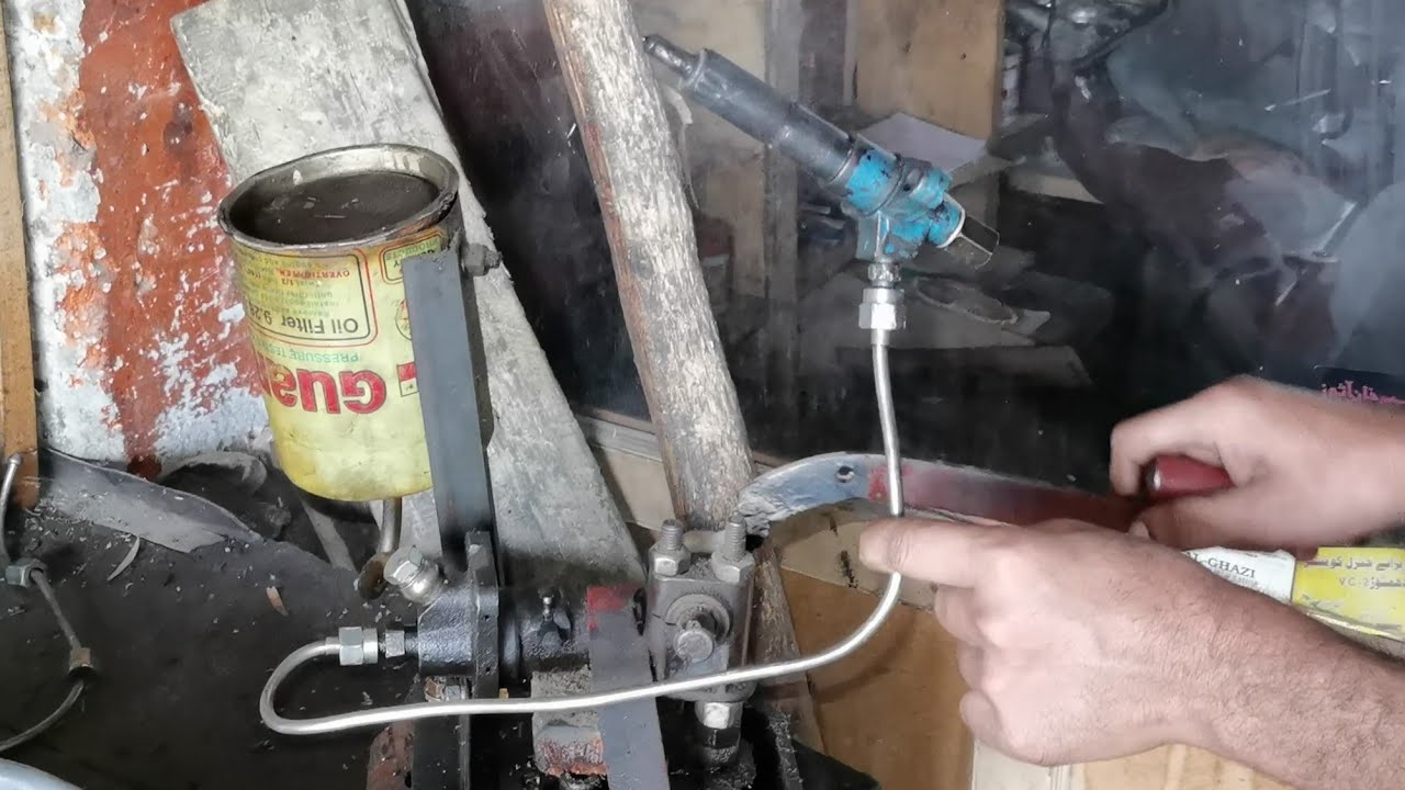 make easy injector tester Peter engine diesel pump - YouTube