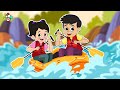 Gattu Chinki did Kayaking | Summer Camp Fun | PunToon Kids English | English Cartoon | Moral Stories